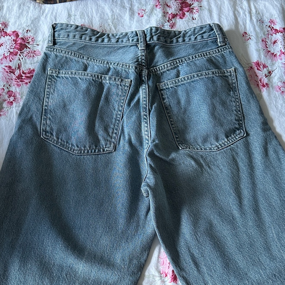 Zara Light Blue Denim Pants - Picture 3 of 5